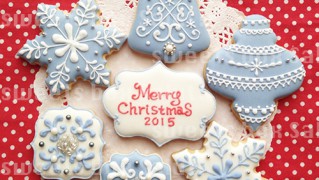 クリスマスのアイシングクッキー