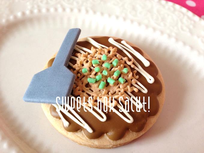 お好み焼き風アイシングクッキー | sweets box Salut!