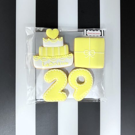 みんなの製作実績②推し 誕生日アイシングクッキー 4枚1セット5