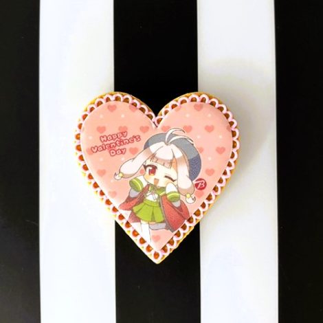ビックカメラ立川店様_バレンタイン限定ノベルティのプリントアイシングクッキー2