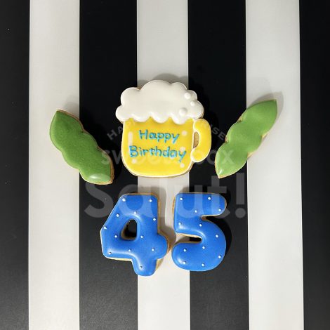 パパの誕生日にビールのアイシングクッキー