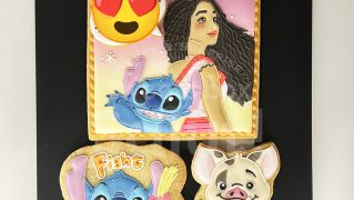 スティッチ&モアナのアイシングクッキー