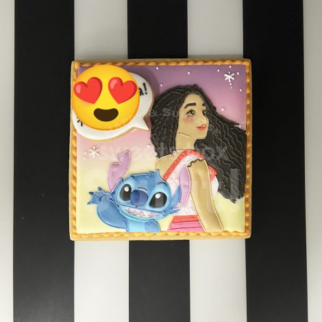 スティッチ&モアナのアイシングクッキー1