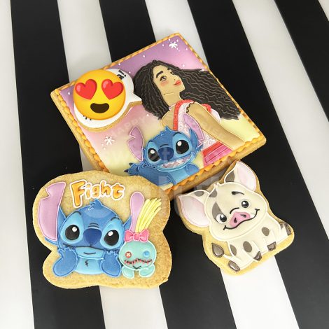 スティッチ&モアナのアイシングクッキー4