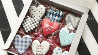 バレンタイン♡9ハート♡のアイシングクッキーセット2022