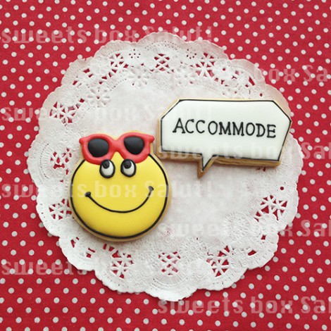 「ACCOMMODE」のアイシングクッキー