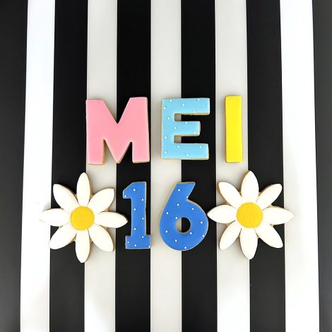 みんなの製作実績②マーガレットのアイシングクッキーなどのセミオーダー商品たち