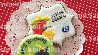 「妖怪ウォッチ」キャラのお誕生日用プレートアイシングクッキー