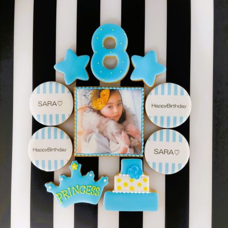 みんなの製作実績⑩誕生日アイシングクッキーセット（ブルー系）1