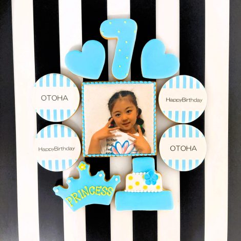 みんなの製作実績⑩誕生日アイシングクッキーセット（ブルー系）2