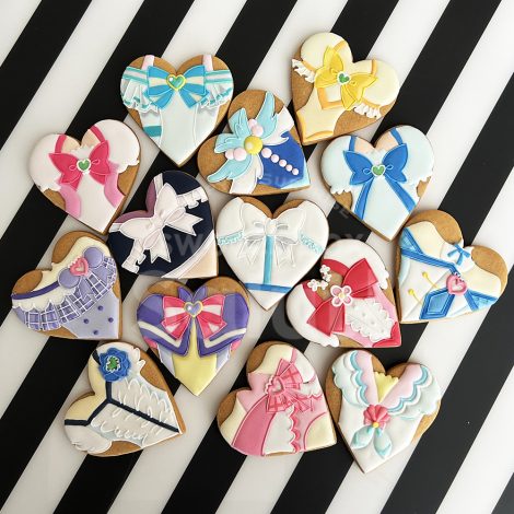 推し衣装のハート型アイシングクッキー2