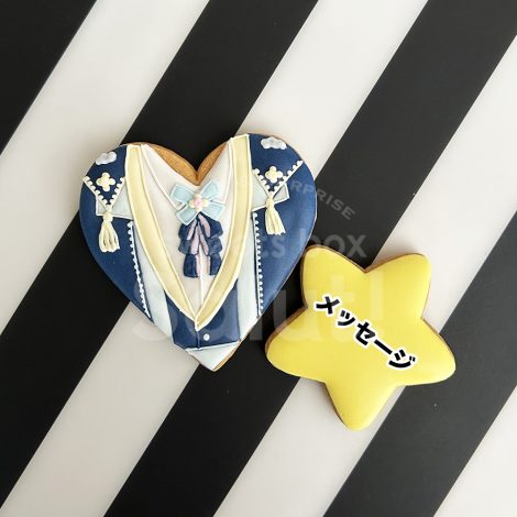 推し衣装のハート型アイシングクッキー4