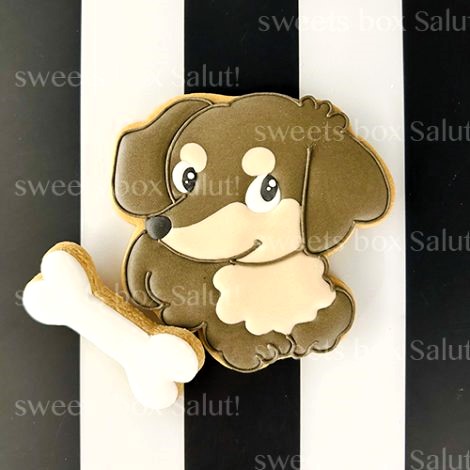 【選べる2種】名入れOK！かわいい犬のアイシングクッキーセット（トイプードル/ダックス）1