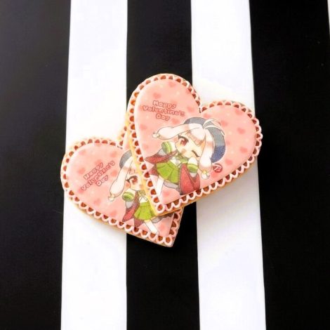 ビックカメラ立川店様_バレンタイン限定ノベルティのプリントアイシングクッキー