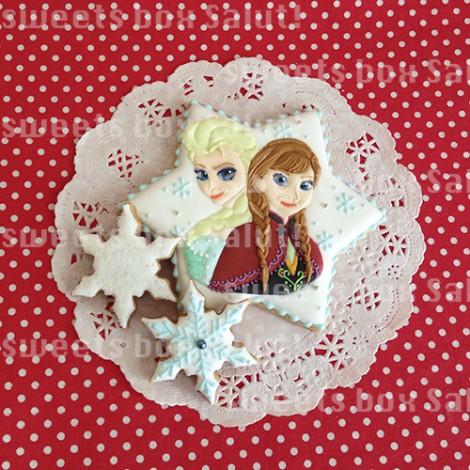 「アナと雪の女王」お誕生日用アイシングクッキー2