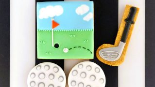 ゴルフ景品やゴルフ好きな方へのアイシングクッキー（4枚1セット）