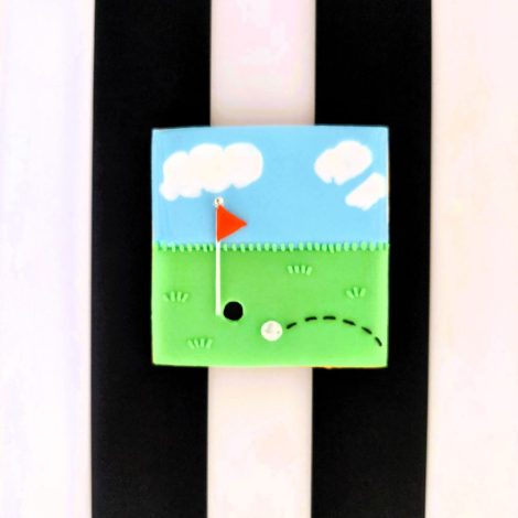 ゴルフ アイシングクッキー 4点セット 立体 景品 誕生日 お祝い 個包装 ギフトボックス可1
