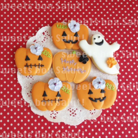 ハロウィンかぼちゃのアイシングクッキー