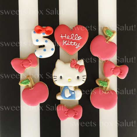 Hello Kitty / ハローキティ の誕生日用アイシングクッキー