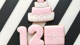 誕生日ケーキのアイシングクッキーセット(数字2桁ver)