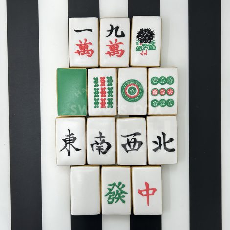 麻雀牌のアイシングクッキー[国士無双]2