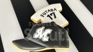 野球ユニフォームのアイシングクッキー