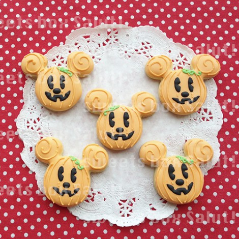 ミッキーかぼちゃのハロウィン用アイシングクッキー Sweets Box Salut