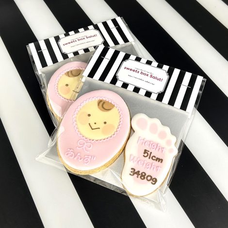 みんなの製作実績⑤おくるみ赤ちゃんのアイシングクッキーセット
