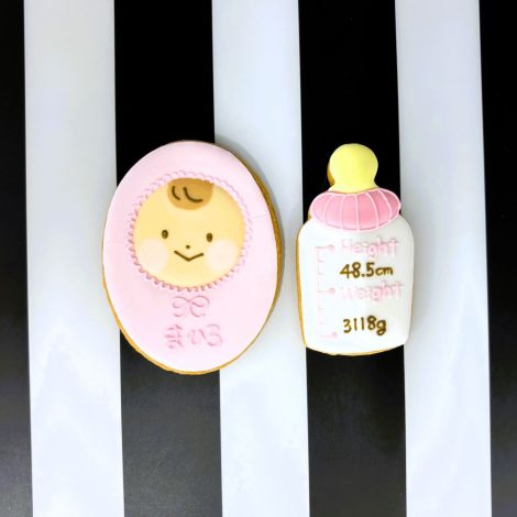 みんなの製作実績⑤おくるみ赤ちゃんのアイシングクッキーセット1