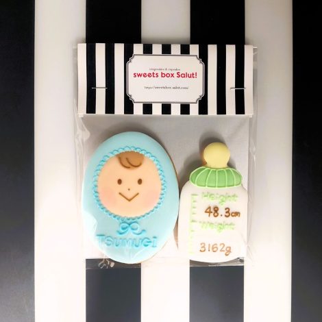 みんなの製作実績⑤おくるみ赤ちゃんのアイシングクッキーセット2