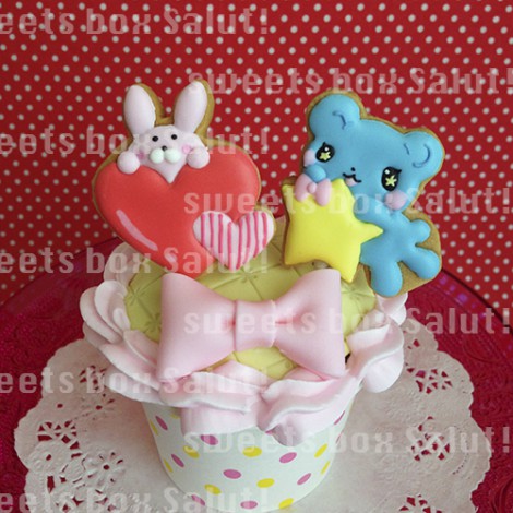 【りぼん】掲載！バレンタインのアイシングカップケーキ＆キャラアイシングクッキー2