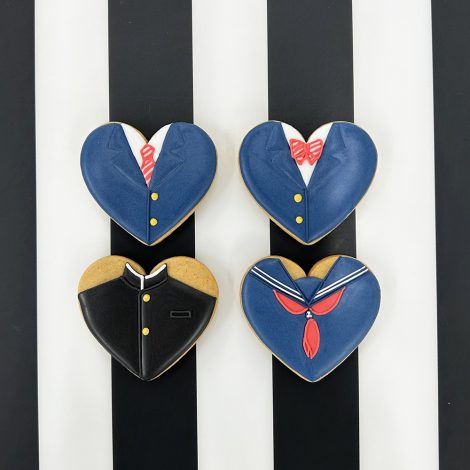 卒業 入学記念に 制服のアイシングクッキー1枚からオーダー可（デザイン選択）