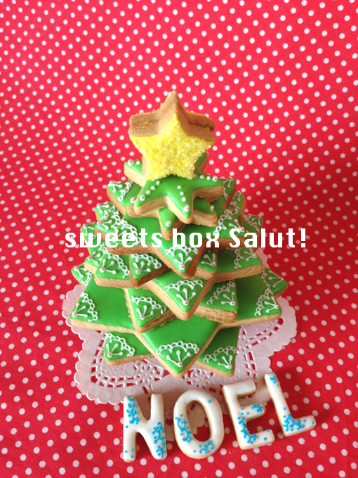 クリスマスツリーの3dアイシングクッキー セミ手作りセット Sweets Box Salut
