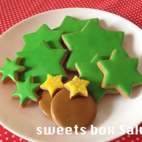 クリスマスツリーの3Dアイシングクッキー（セミ手作りセット）2