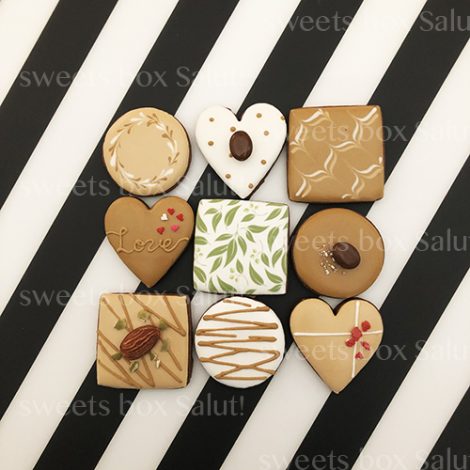 【数量限定】バレンタインにはチョコみたいなココアアイシングクッキー♡3