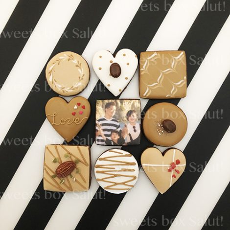 【数量限定】バレンタインにはチョコみたいなココアアイシングクッキー♡5