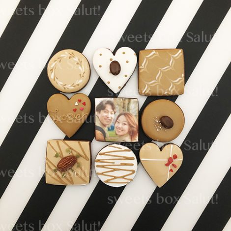 【数量限定】バレンタインにはチョコみたいなココアアイシングクッキー♡6